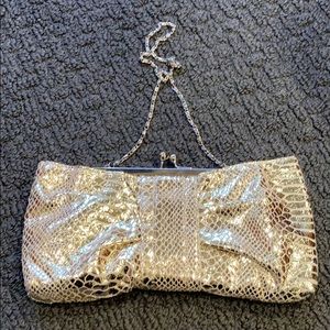 Metallic gold evening Bag